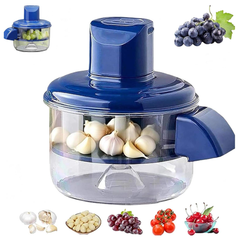 Portable Electric Garlic Skin Remover, Fruits Peeler Machine Blue