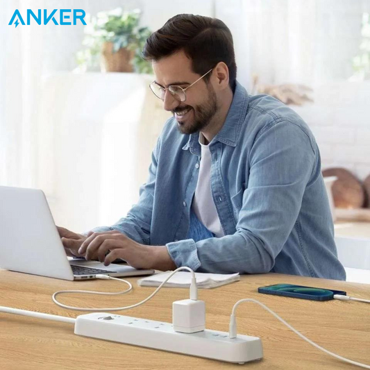 Anker Power Extend Type-C USB 3 Strip - أبيض A9136K21 