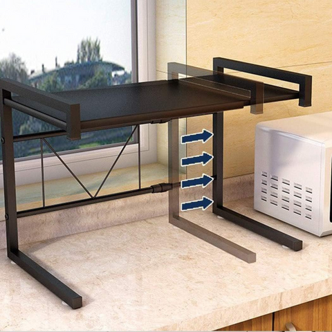 Microwave Oven Rack for Kitchen, Adjustable Microwave Oven Stand