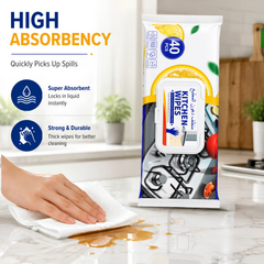 Powerful Anti Oil Kitchen Wipes for Deep Cleaning and Grease Removal
