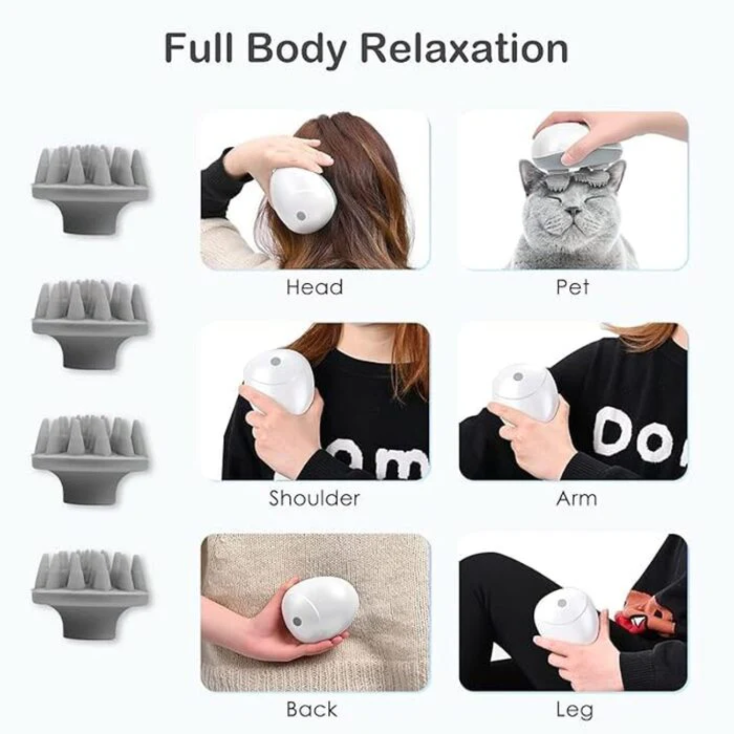 Rechargeable Smart Head and Scalp Massager