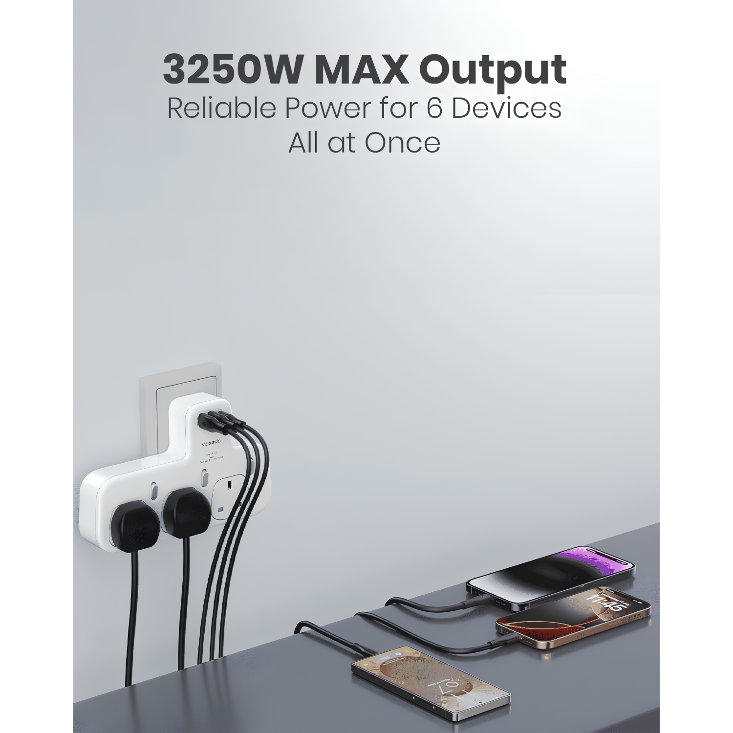 Moxedo Multi Plug Power Extension Adapter