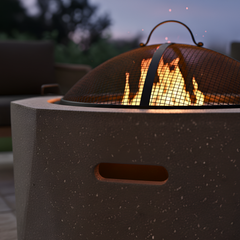 Geometric Shaped Outdoor Fire Pit 60 x 60 x 31 cm