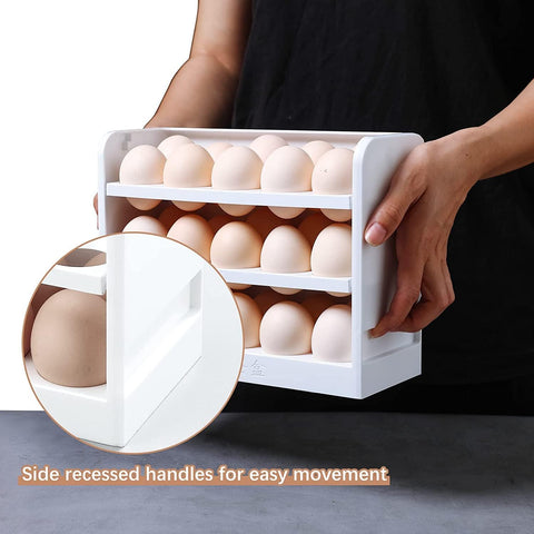 30 Eggs Refrigerator Space Saver Egg Rack
