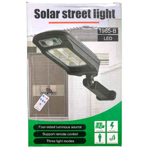 Solar Outdoor COB LED Street Light with Motion Sensor and 3 Light Modes