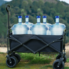 150Kg Capacity Heavy Duty Folding Collapsible Wagon Trolley Cart for Picnic and Outdoor Camping