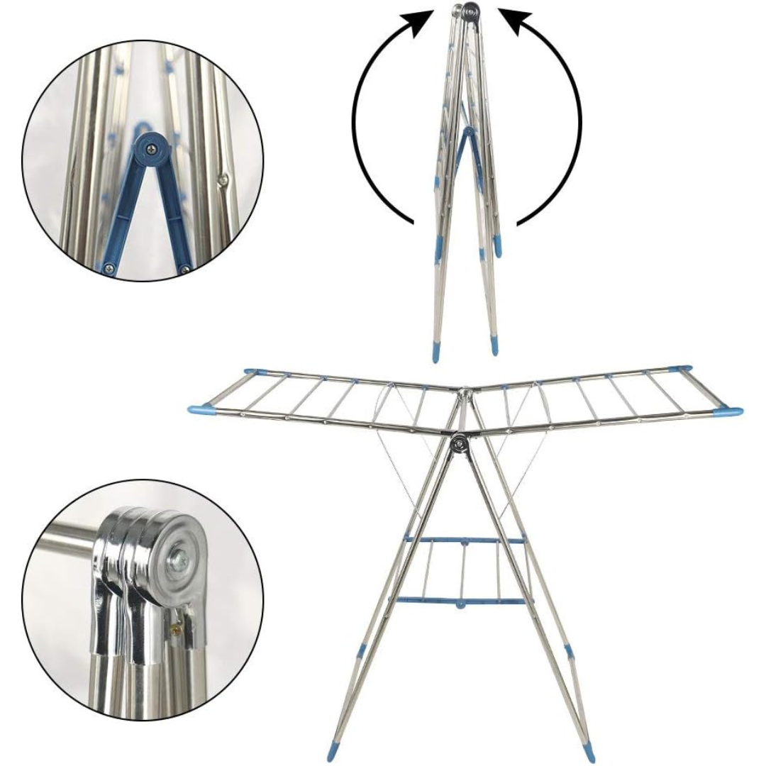 Full Drying Rack Stainless Steel Heavy Duty Clothes Airer Drying Rack in Qatar – Qmax Qatar