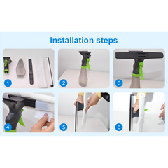 3-in-1 window Cleaner | Cleaning Wiper Spray Bottle Squeegee for Glass, Window, Mirror, Tiles, Kitchen, Car Cleaner Tool
