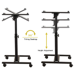 Adjustable Overbed Laptop Stand Table