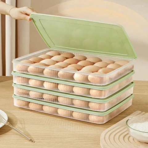 24 Grid Egg Fresh Keeping Storage Box for Kitchen & Refrigerator