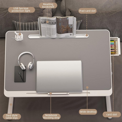 Adjustable Bed Laptop Table - Foldable Lifting Desk for Laptop, Study, Reading, Working