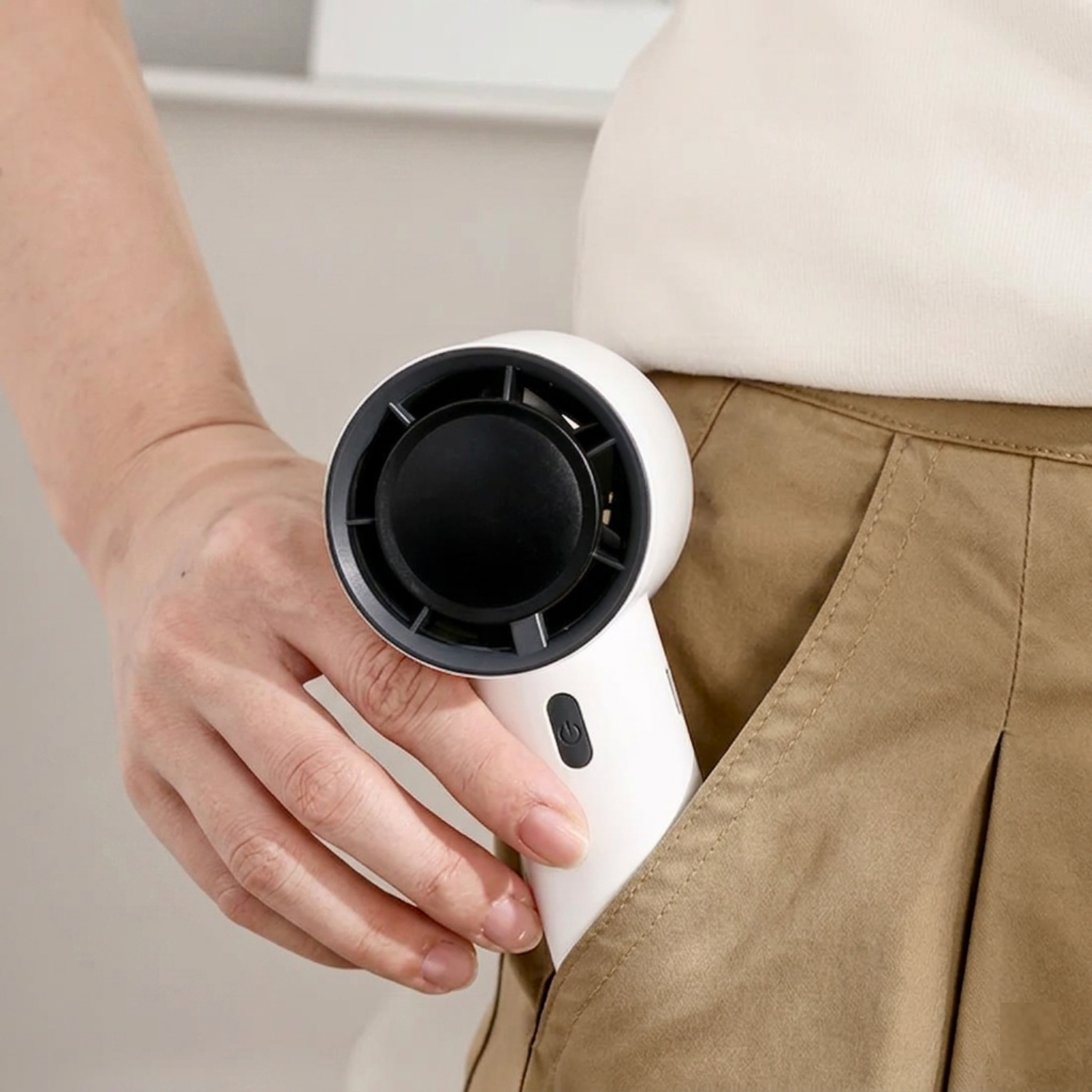 Stepless High Speed Portable Handheld Mini Turbo Fan with USB Charging and Digital Display