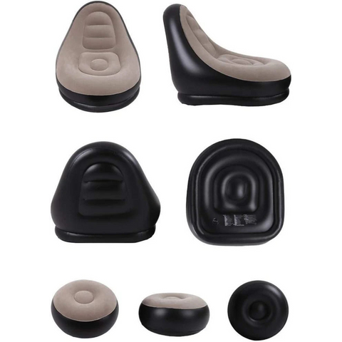 Inflatable Air Sofa Lounge Chair with Footrest