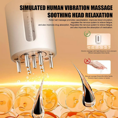 Rechargeable Scalp Massager Hair Oil Applicator Comb