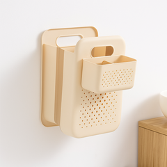 Ecoco Wall Mounted Laundry Basket with Undergarments Compartment