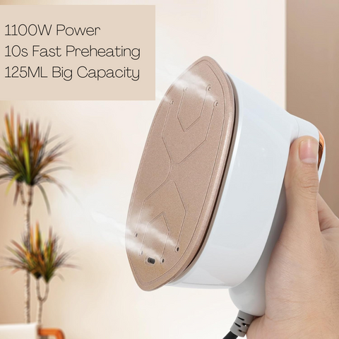 Electric Steam Iron with Visible Water Tank, for Travelers