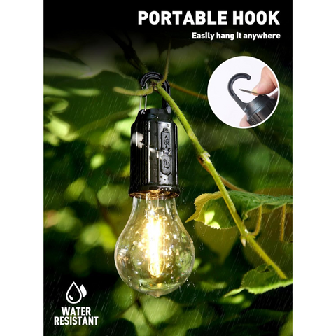 Rechargeable Camping Lantern Bulb with Tent Hanging Hook