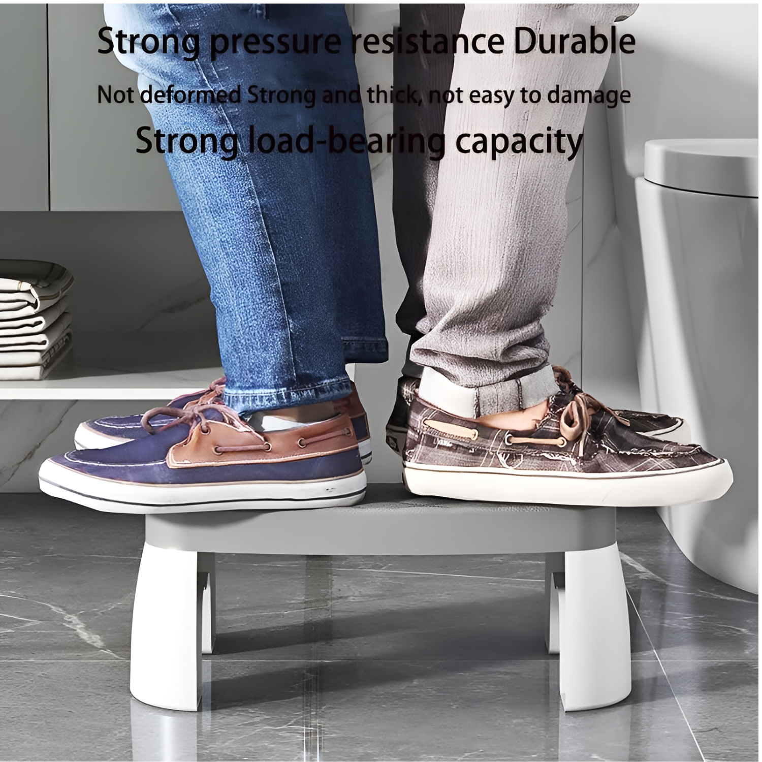 Bathroom Toilet Stool, 35° Ergonomic Toilet Footstool