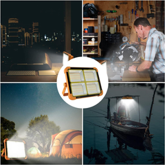 Portable Solar Charging LED Projection Camping Light with 5 Light Modes