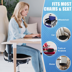 Orthopedic Memory Foam Donut Chair Seat Cushion for Coccyx, Hemorrhoids, Postpartum And Tailbone Pain Relief