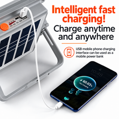 Solar LED Light with Magnetic Mount, USB Charging and IP66 Waterproof