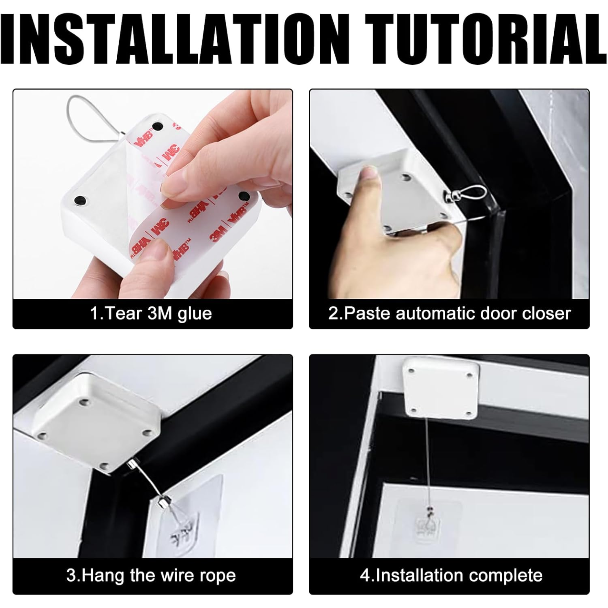 1.2 Meter Retractable Steel Wire Automatic Door Closer