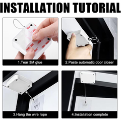 1.2 Meter Retractable Steel Wire Automatic Door Closer