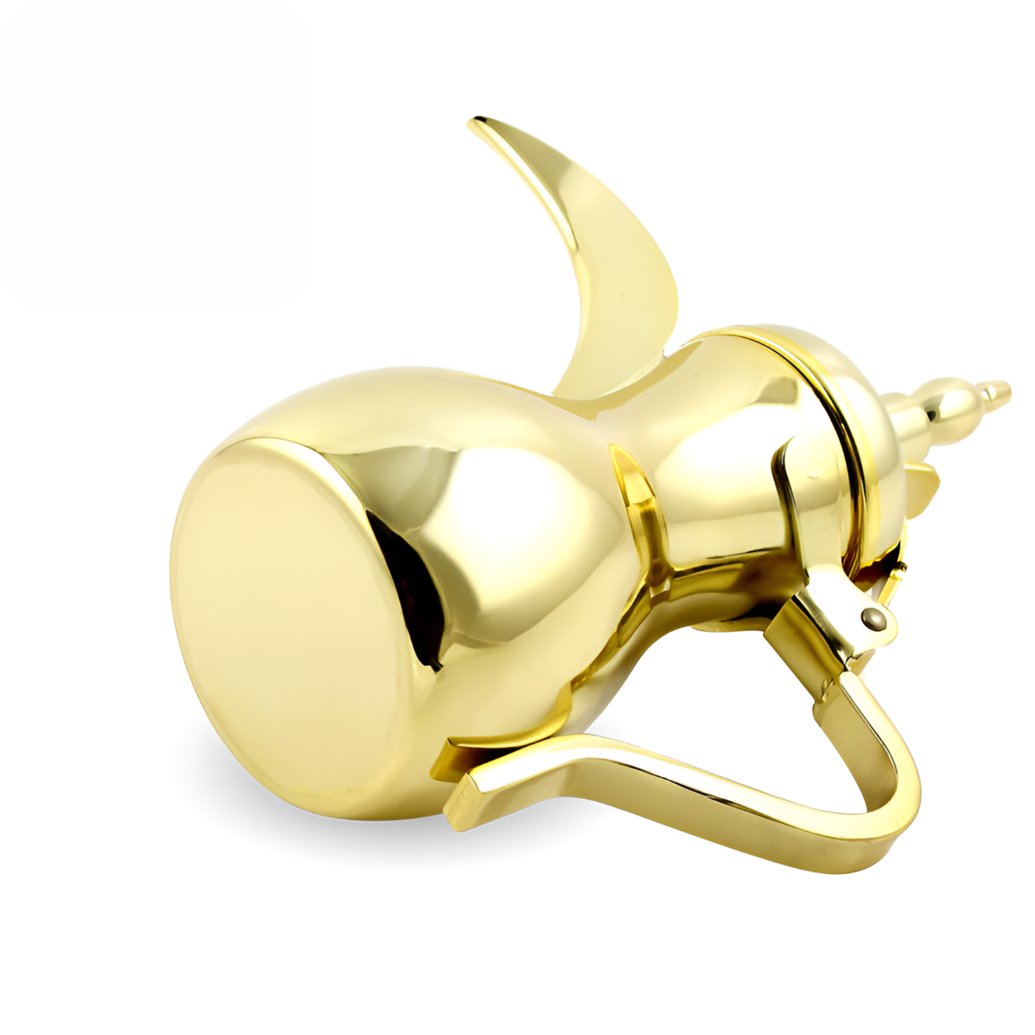 Stainless Steel Dallah Golden Arabic Coffee Pot 32oz