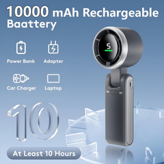 Portable Handheld Mini Fan, USB Rechargeable 5 Speed Personal Folding Fan