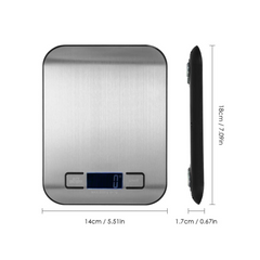 5Kg Stainless Steel Digital Kitchen Food Weighing Scale