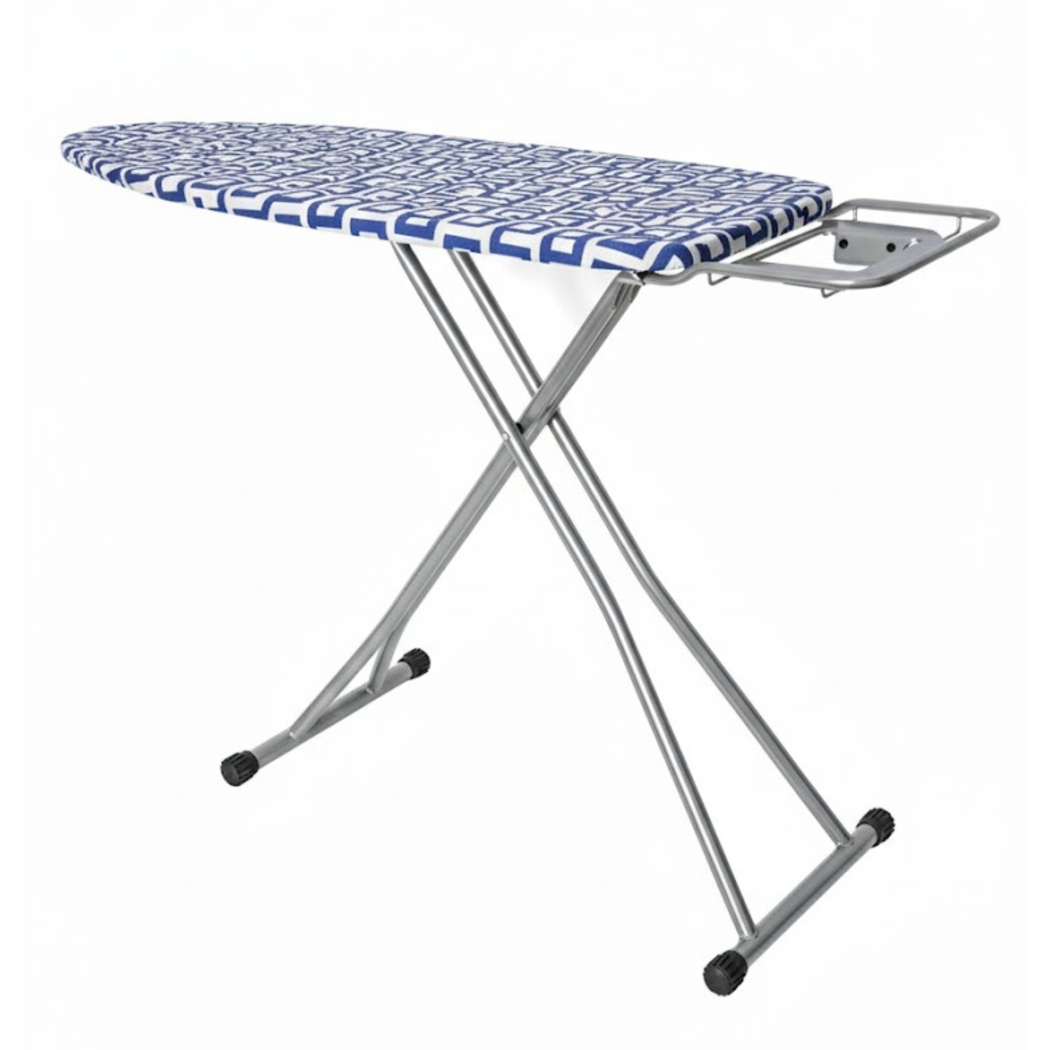 Folding Ironing Board with Iron Rest, Sturdy Steel Frame Telescopic Ironing Table Color Pattern 01
