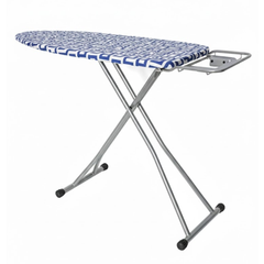 Folding Ironing Board with Iron Rest, Sturdy Steel Frame Telescopic Ironing Table Color Pattern 01