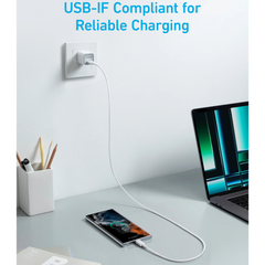 كابل Anker 322 USB C إلى USB C (مضفر بطول 3 أقدام)