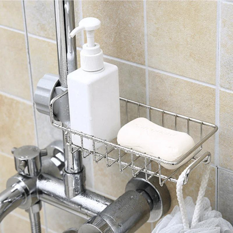 Sponge Holder Rack, Kitchen Sink Faucet Attachment