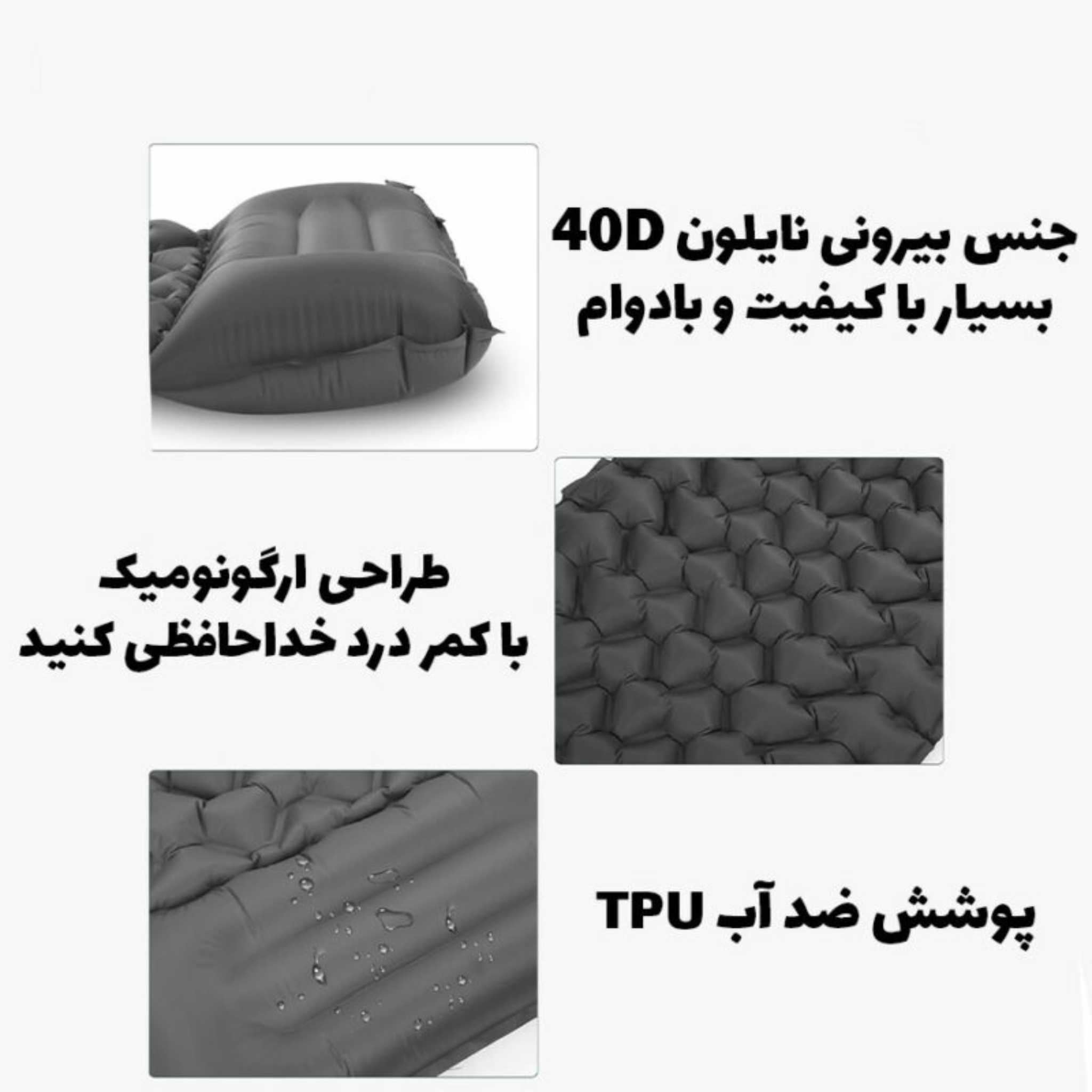 Green Lion Inflatable Air Mattress with Built-in Pillow & Pump