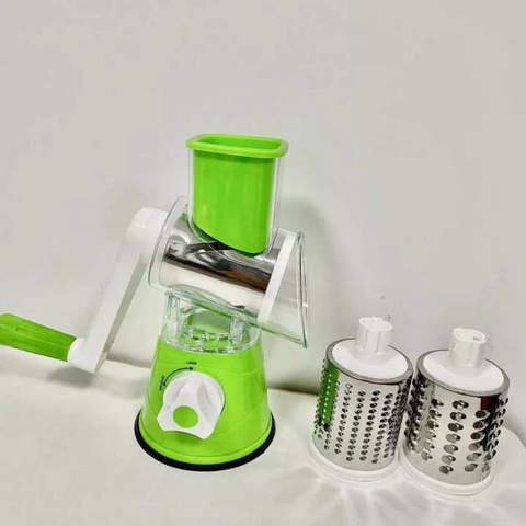 Manual Vegetable Cutter - Rotary Vegetable Slicer Shredder Chopper Machine