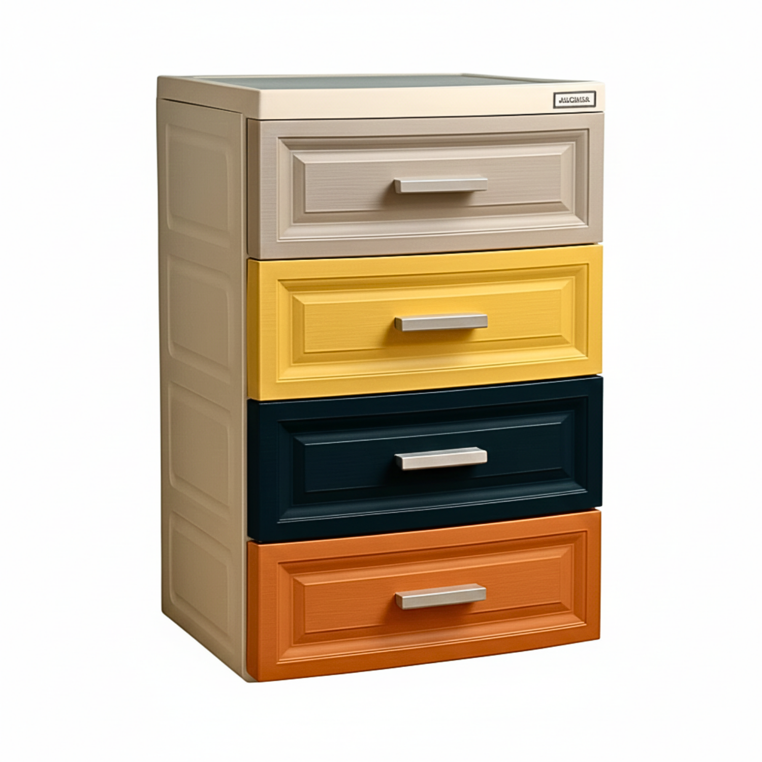 4 Drawers Plastic Storage Organizer Cabinet Shelf Four Color