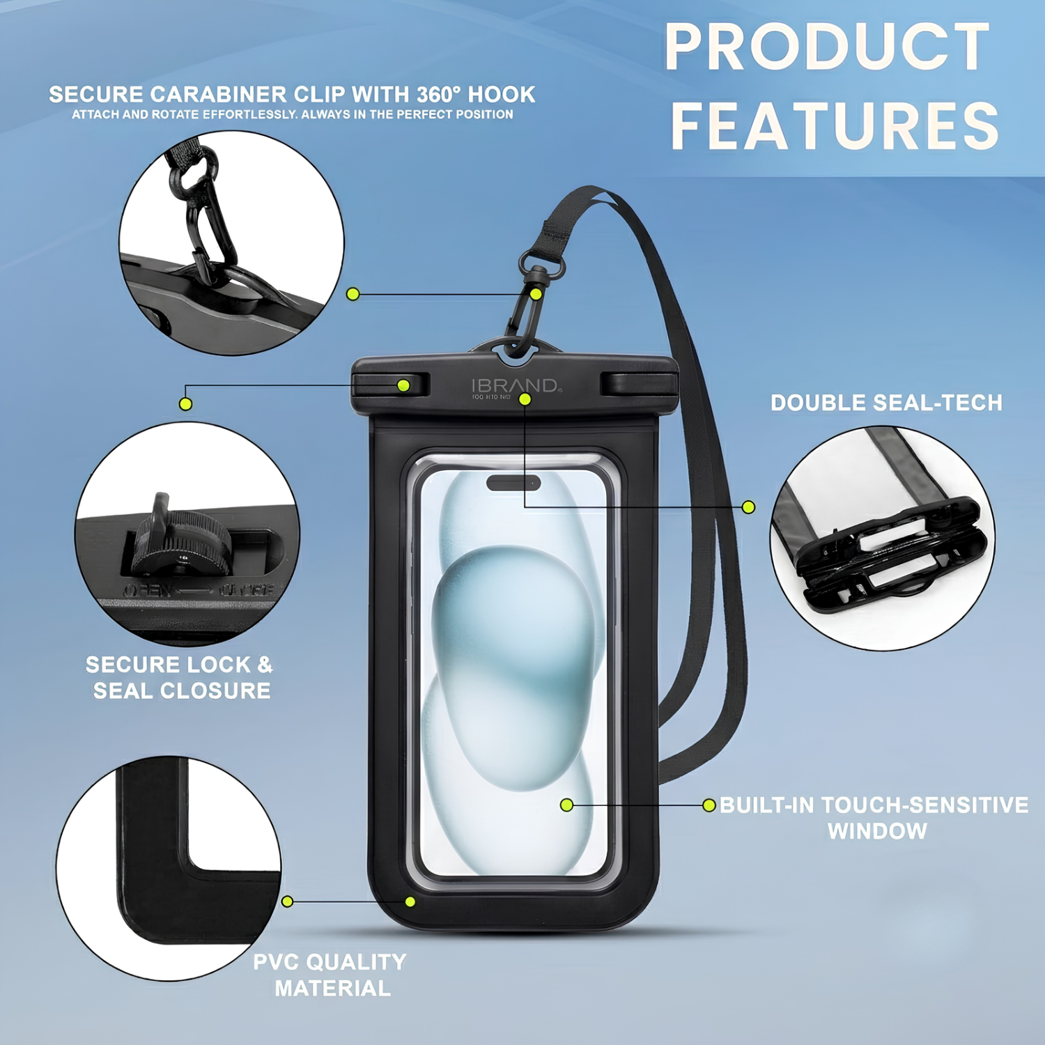 iBrand Waterproof Mobile Phone Pouch