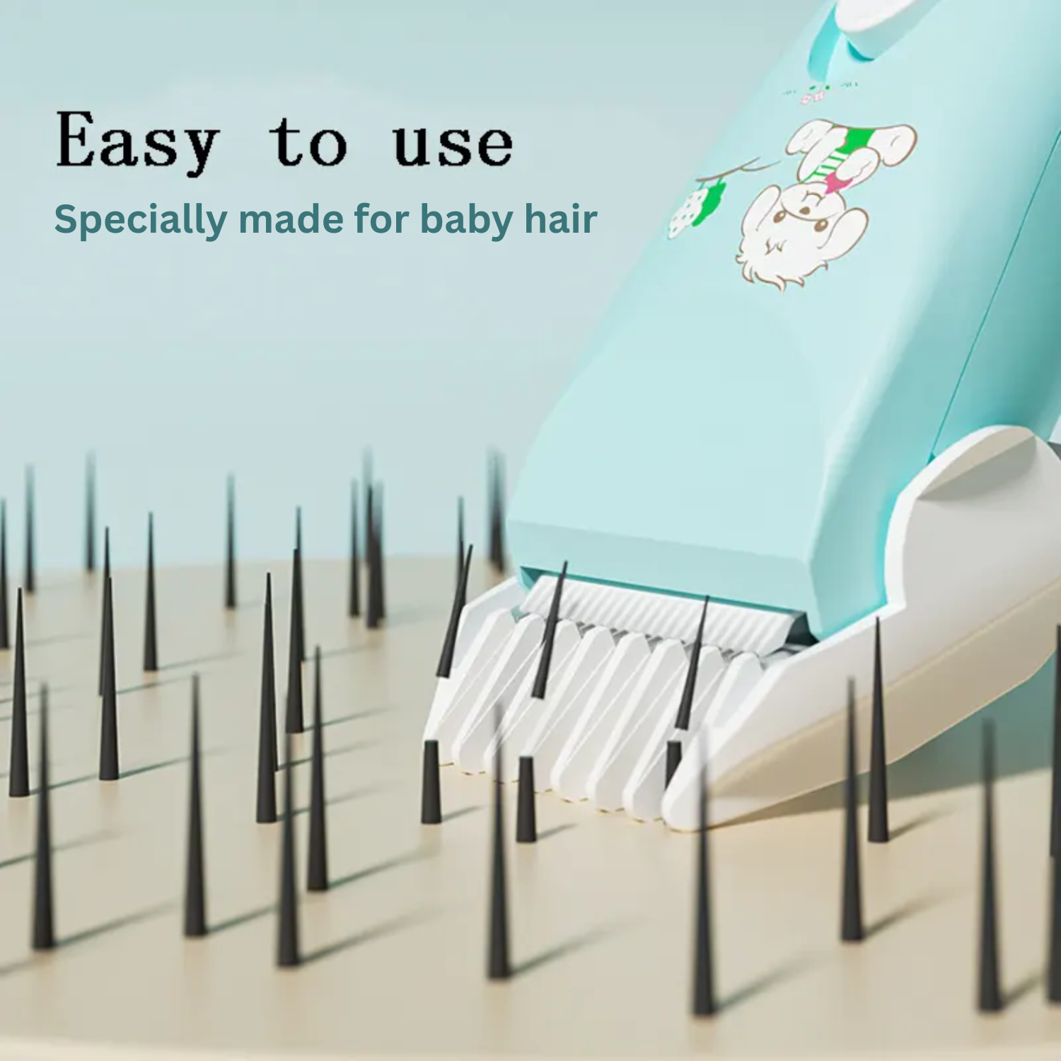 Rechargeable Baby Hair Trimmer, with 2 Auxiliary Combs and Accessories