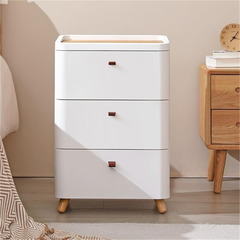 Modern Bedroom Chest of Drawers, Bedside Storage Shelves for Home
