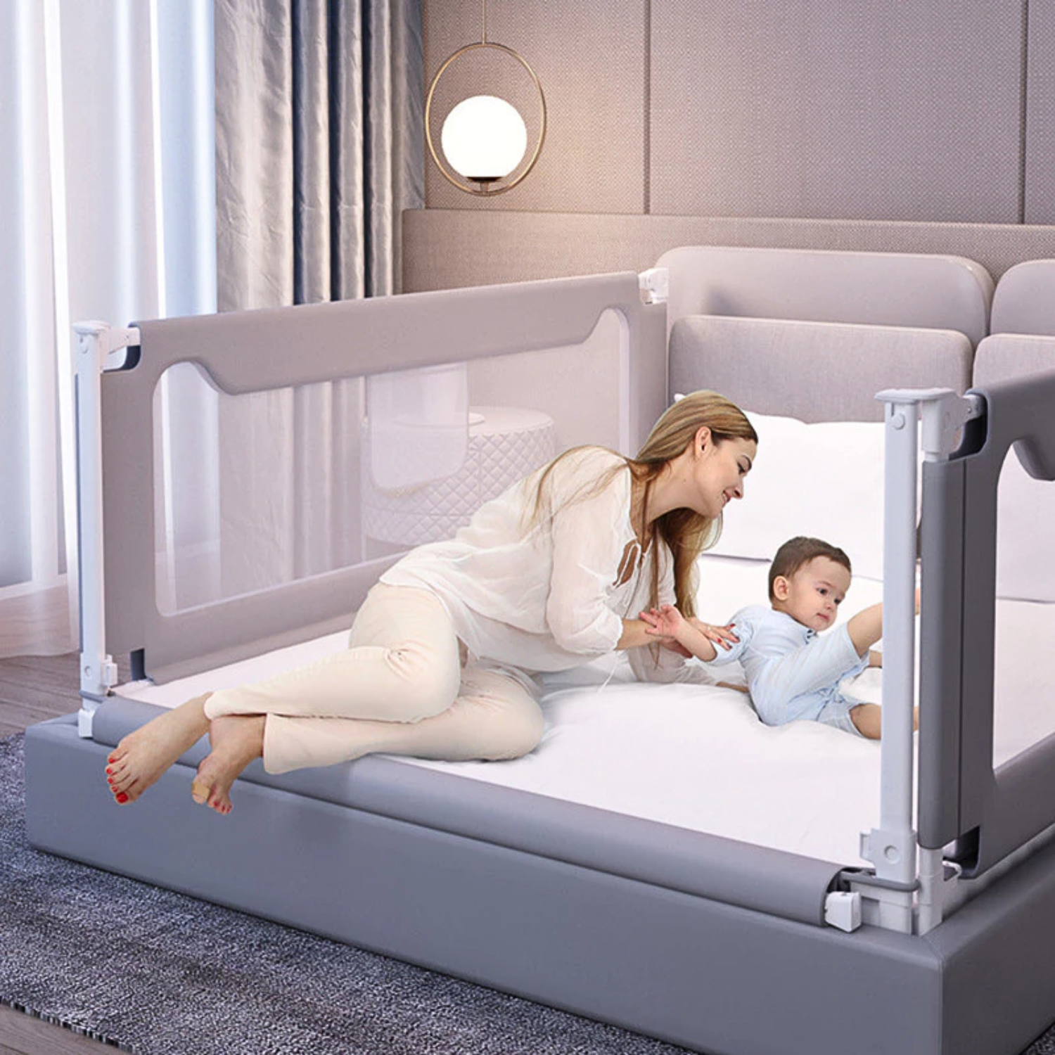 Safety Baby Rails Baby Bed Rail, Anti Falling Guard Fence for Baby Safety – Qmax Qatar
