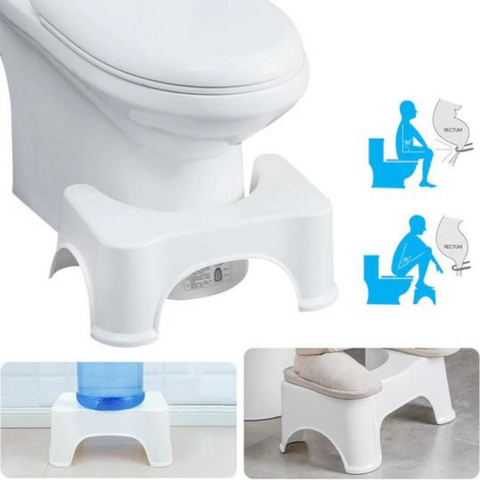 Squat Stool for Western Toilet, Non-slip Foot Rest Under Desk