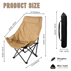 Oversize Outdoor Folding Camping Moon Chair