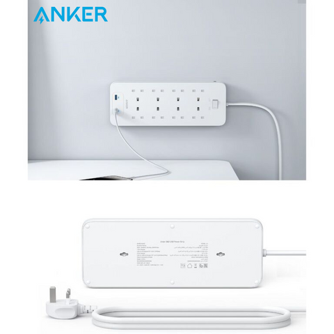 شريط طاقة USB 342 من Anker، وصلة طاقة 10 في 1 A9182K21 