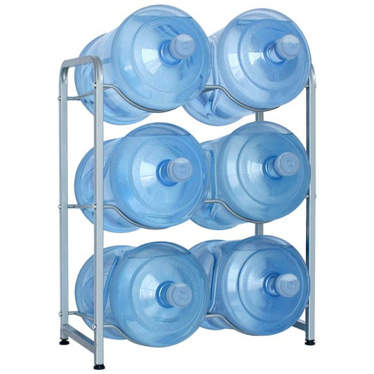 Water Bottle Stand - 5 Gallon Water Bottle Storage Rack 6 Bottles