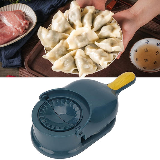 2in1 Easy Quick Press Dumpling Skin Maker Mold Blue