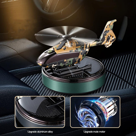 Military Helicopter Solar Car Air Freshener