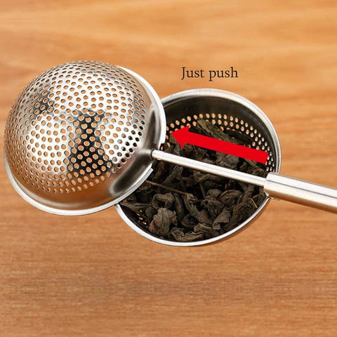 Retractable Tea Strainer, Stainless Steel Tea Filter Spoon