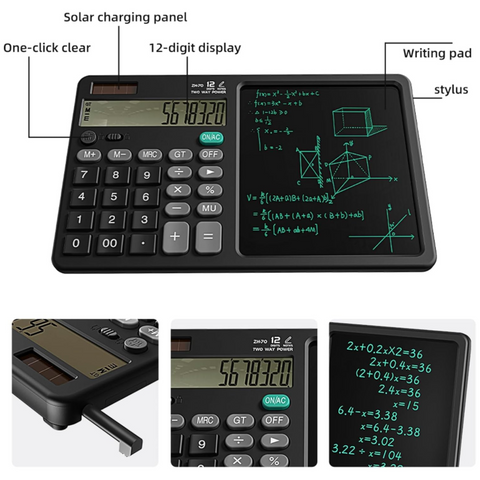 12 Digit Calculator with Handwriting Notepad and Stylus Pen