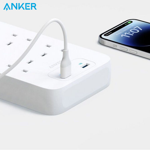 شريط طاقة USB 342 من Anker، وصلة طاقة 10 في 1 A9182K21 